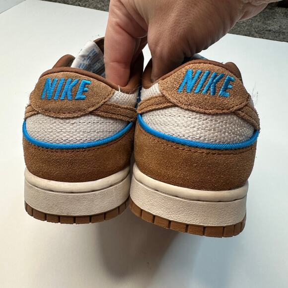 Nike Dunk Low Retro Light British Tan Sneakers 8.5 - Picture 4 of 6